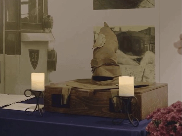 Jeff Forehand Sorting Hat Photo From their wedding - Harry Potter Wizard Sorting Hat